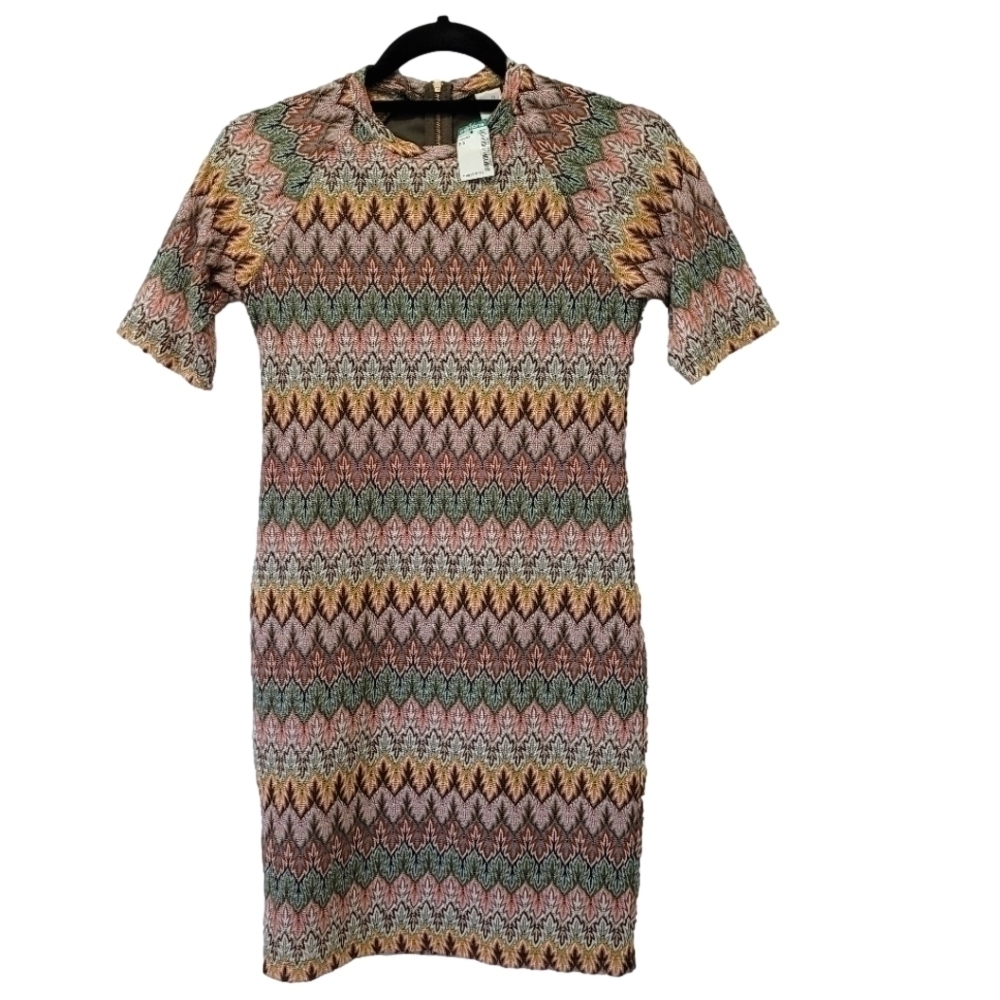 Vintage NEW, Simon's Twik 70's fitted midi dress small